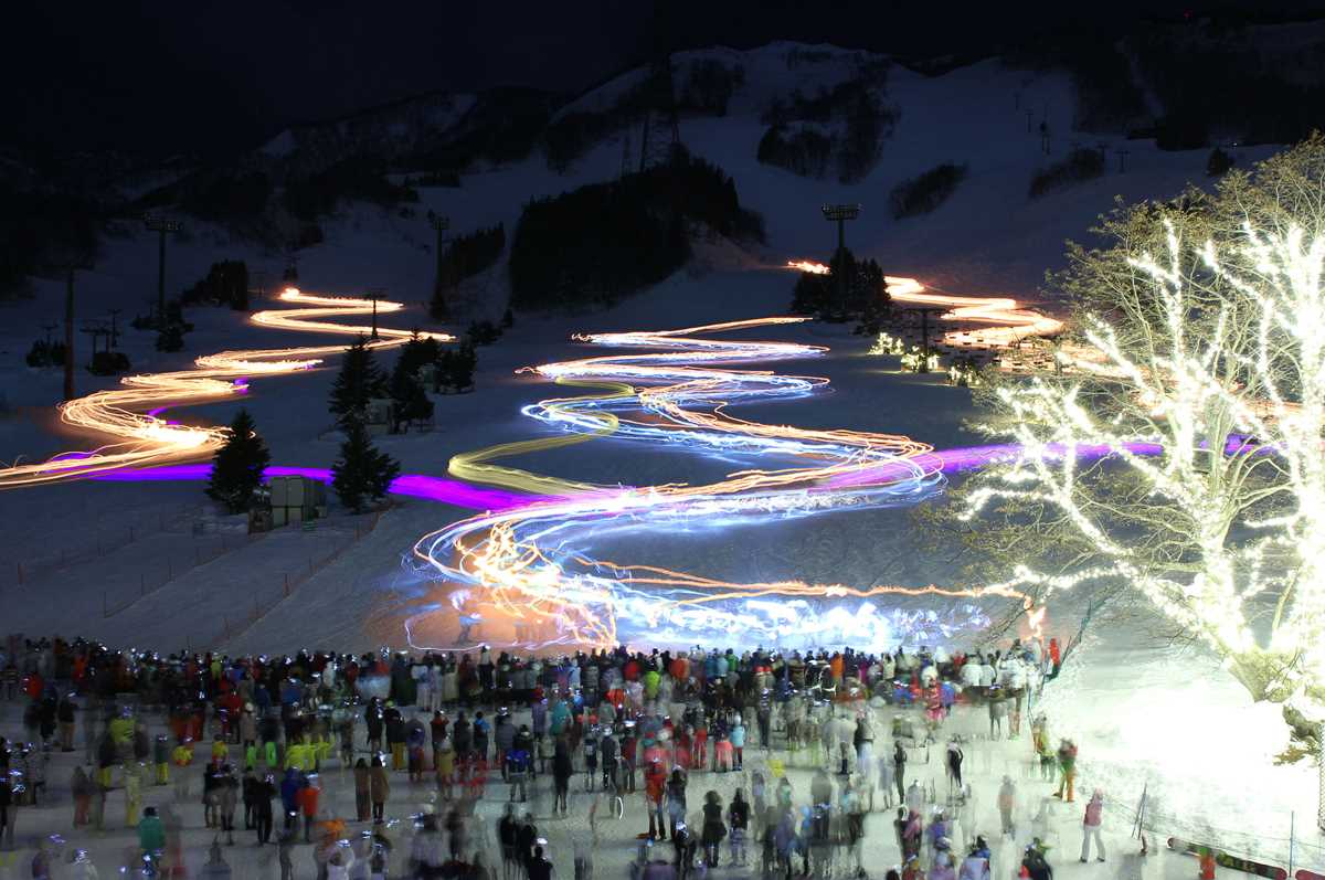 night skiing